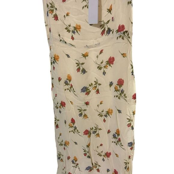 New Reformation Nikita Noemi Floral Georgette Midi Dress 2 - Picture 3 of 8